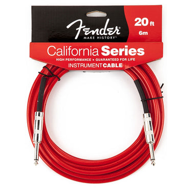 Cable Fender Para Guitarra Rojo 6 Metros 0990520009